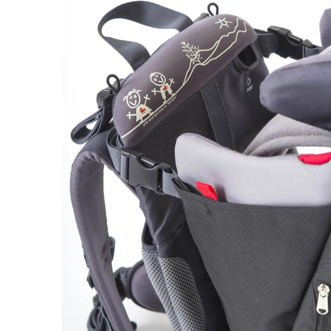 Phil & Teds Escape™ Back Carrier - Charcoal