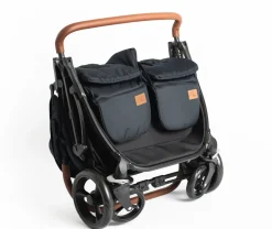 Roma Gemini Double Stroller-Jet Black