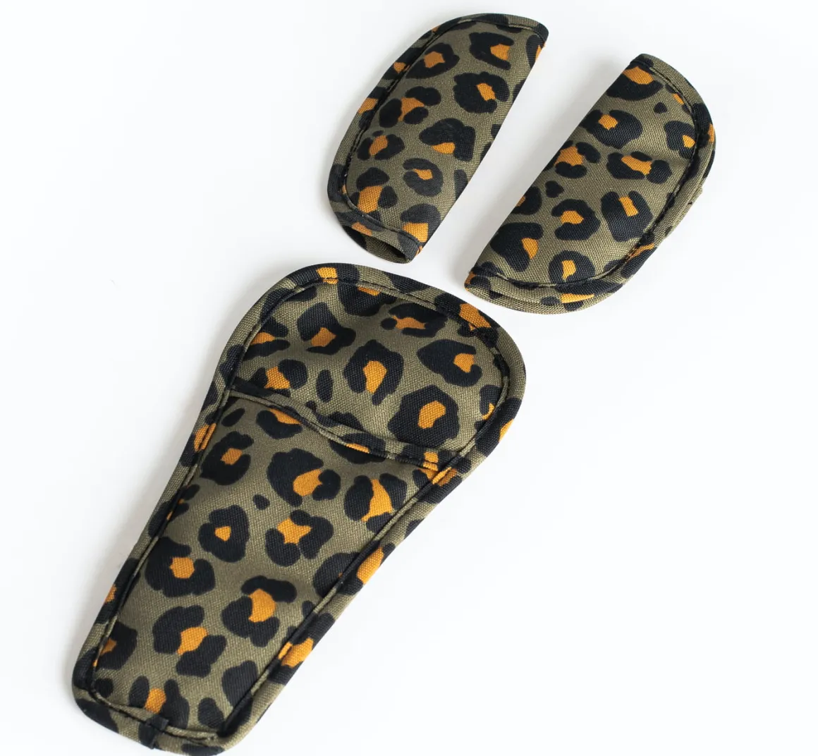 Roma Gemini Double Stroller- Khaki Leopard
