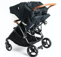 Roma Gemini Double Stroller-Jet Black