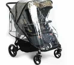 Roma Gemini Double Stroller- Khaki Leopard