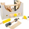 Small Foot -  Wooden Toolbox & Work Bench with 4 tools