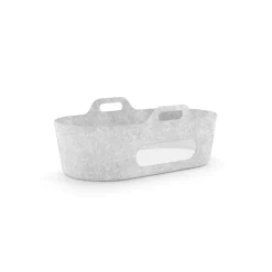 SnuzBaskit Moses Basket + Stand Set - Light Grey/Natural
