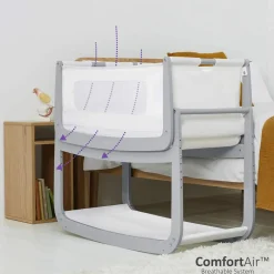 SnuzPod4 Bedside Crib - Dove