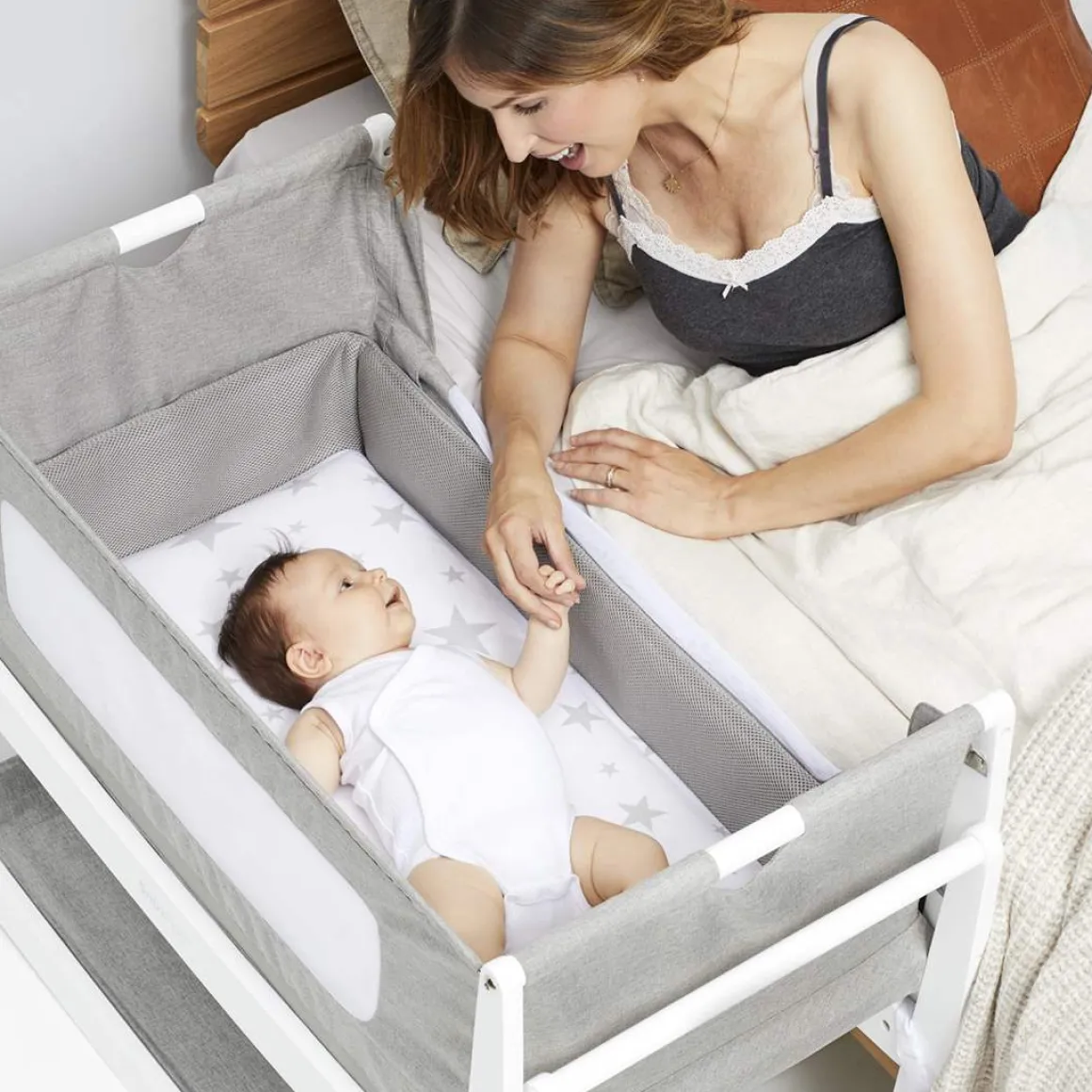 SnuzPod4 Bedside Crib - Dusk