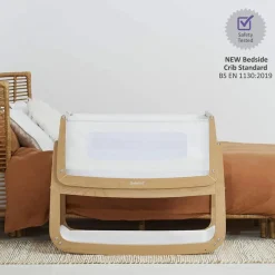 SnuzPod4 Bedside Crib - Natural