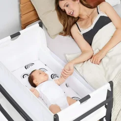 SnuzPod4 Bedside Crib - Slate