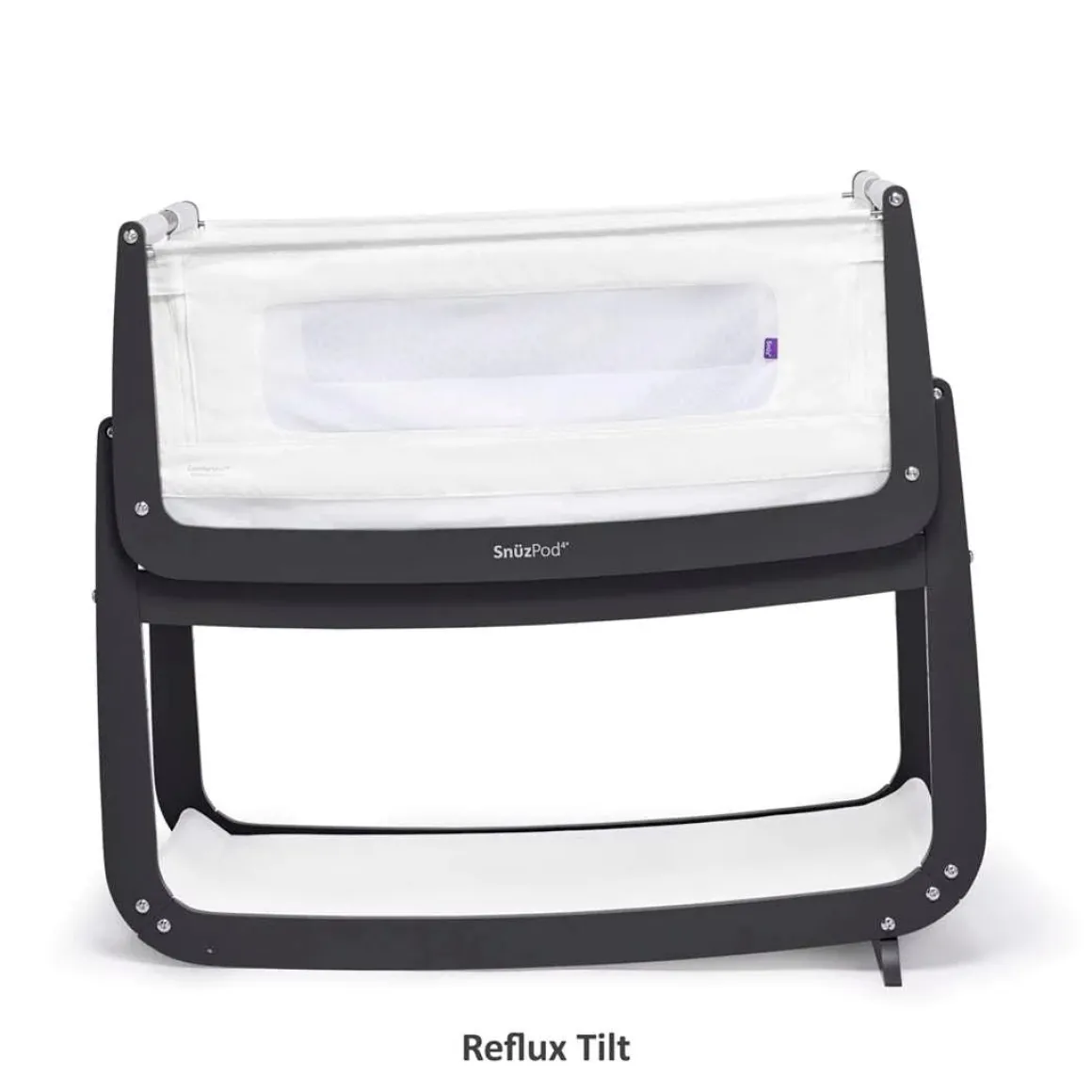 SnuzPod4 Bedside Crib - Slate