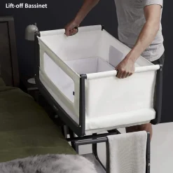 SnuzPod4 Bedside Crib - Slate