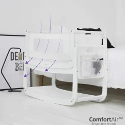 SnuzPod4 Bedside Crib - White