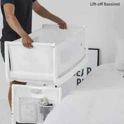 SnuzPod4 Bedside Crib - White