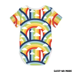 Somewhere Over the Rainbow - Short Sleeve Baby Bodysuit