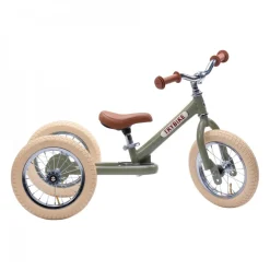 Trybike - Steel 2 In 1 Balance Trike / Bike Vintage Green