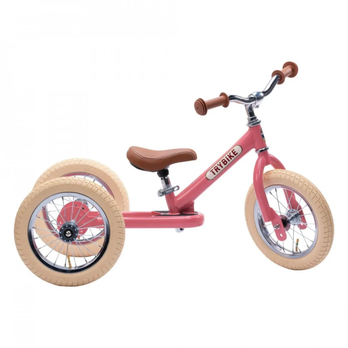 Trybike - Steel 2 In 1 Balance Trike / Bike Vintage Pink