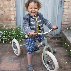 Trybike - Steel 2 In 1 Balance Trike / Bike Vintage Green