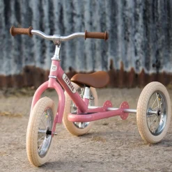 Trybike - Steel 2 In 1 Balance Trike / Bike Vintage Pink