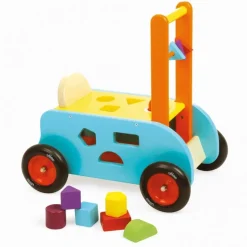 Vilac - 3 In 1 Push Along Trolley