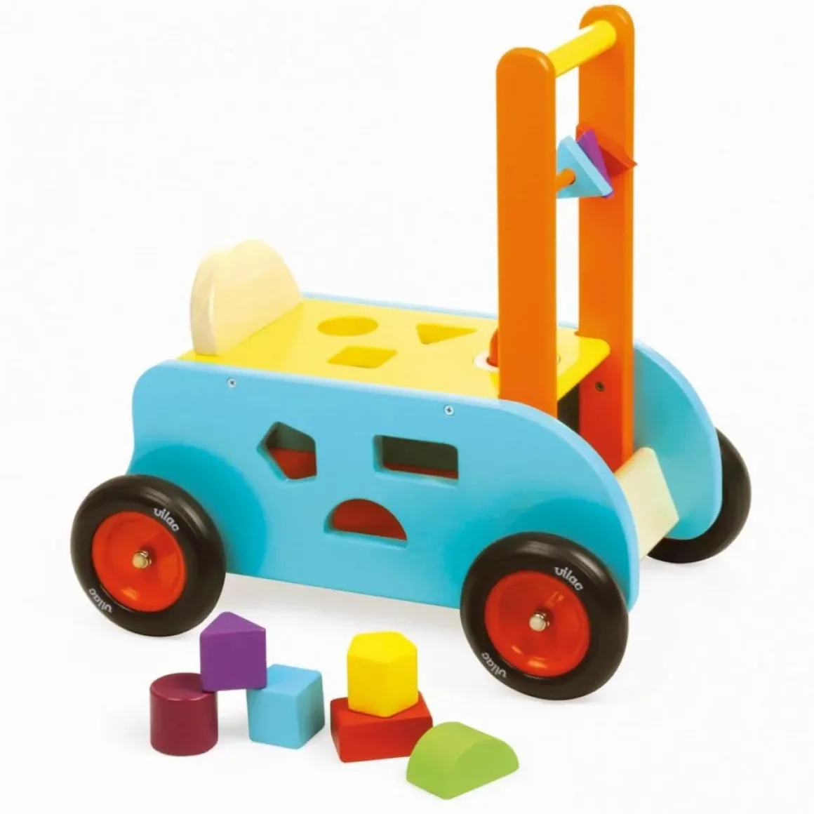 Vilac - 3 In 1 Push Along Trolley
