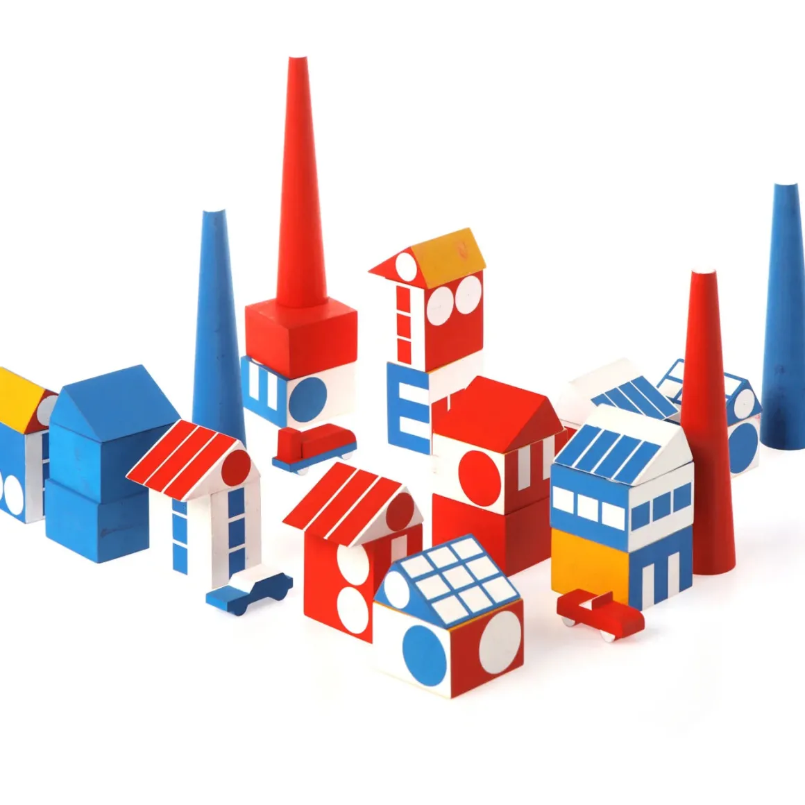 Vilac - Factory Town Blocks