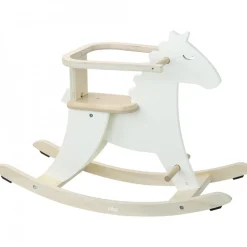 Vilac Hudada - White Rocking Horse With Safety Hoop
