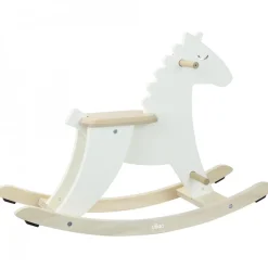 Vilac Hudada - White Rocking Horse With Safety Hoop